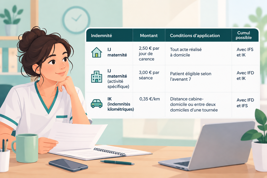 Infographie des indemnités infirmières
